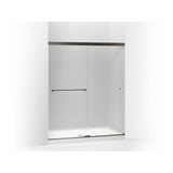 Kohler - Revel Sliding shower door, 76'' H x 56-5/8 - 59-5/8'' W, with 5/16'' thick Frosted glass - Anodized Dark Bronze