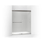 Kohler - Revel Sliding shower door, 76'' H x 56-5/8 - 59-5/8'' W, with 5/16'' thick Frosted glass - Anodized Dark Bronze