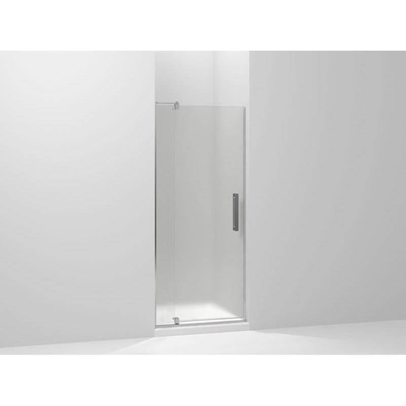 Kohler - Revel Pivot shower door, 70'' H x 27-5/16 - 31-1/8'' W, with 1/4'' thick Frosted glass - Bright Polished Silver