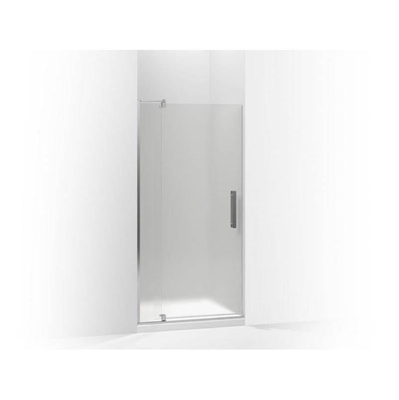 Kohler - Revel Pivot shower door, 70'' H x 35-1/8 - 40'' W, with 5/16'' thick Frosted glass - Bright Polished Silver