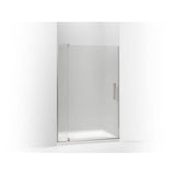 Kohler - Revel Pivot shower door, 70'' H x 39-1/8 - 44'' W, with 5/16'' thick Frosted glass - Anodized Brushed Nickel