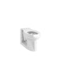 Kohler - AngleseyE Floor-mount rear spud flushometer bowl with integral seat - White