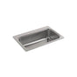 Kohler - VerseE 33'' top-mount single-bowl kitchen sink - Stainless Steel