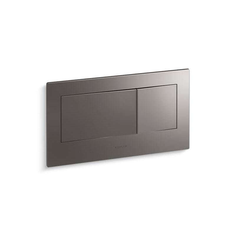 Kohler - Veil Flush actuator plate for 2''x6'' in-wall tank and carrier system - Vibrant Titanium