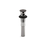 Kohler - Bathroom sink grid drain with overflow - Vibrant Titanium
