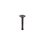 Kohler - 6'' ceiling-mount single-function rainhead arm and flange - Vibrant Titanium