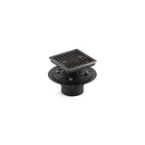Kohler - Clearflo Square design tile-in shower drain - Vibrant Titanium