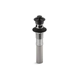 Kohler - Bathroom sink drain with overflow and non-removable metal stopper - Matte Black