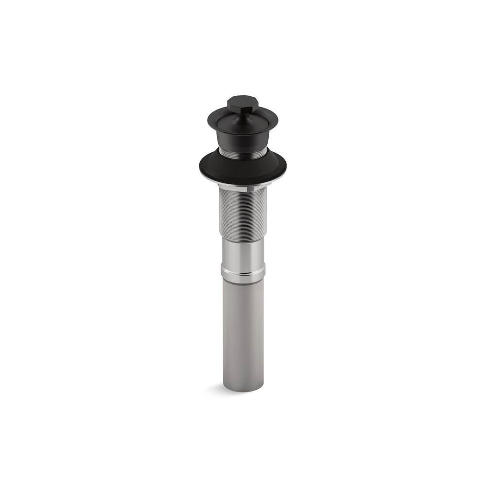Kohler - Bathroom sink drain with non-removable metal stopper and without overflow - Matte Black