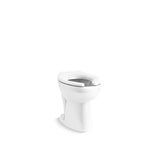 Kohler - HighcliffE Ultra Floor-mount rear spud flushometer bowl - White