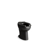 Kohler - HighcliffE Ultra Floor-mount top spud flushometer bowl with bedpan lugs - Black