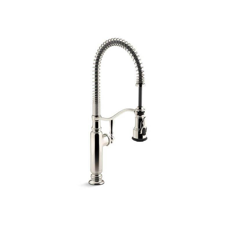 Kohler - Tournant Semi-professional kitchen sink faucet with three-function sprayhead - Vibrant Polished Nickel