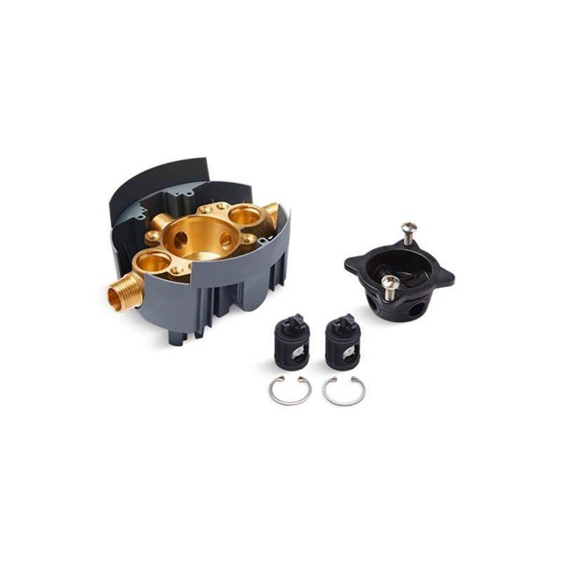 Kohler - Rite-Temp Valve body rough-in with service stops and universal inlets