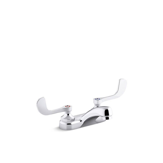 Kohler - Triton Bowe 1.0 gpm centerset bathroom sink faucet with aerated flow and wristblade handles, drain not included - Polished Chrome