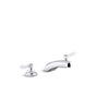 Kohler - Triton Bowe 0.5 gpm widespread bathroom sink faucet with laminar flow and lever handles, drain not included - Polished Chrome