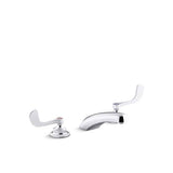 Kohler - Triton Bowe 1.0 gpm widespread bathroom sink faucet with laminar flow and wristblade handles, drain not included - Polished Chrome