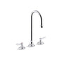 Kohler - Triton Bowe 1.0 gpm widespread bathroom sink faucet with aerated flow, gooseneck spout and lever handles, drain not included - Polished Chrome