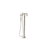 Kohler - Artifacts Floor-mount bath filler trim with handshower - Vibrant Polished Nickel