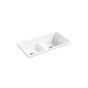 Kohler - Iron/Tones Smart Divide 33'' top-/undermount double-bowl kitchen sink - White