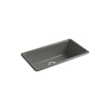 Kohler - Iron/Tones 33'' top-/undermount single-bowl kitchen sink - Thunder Grey