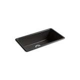 Kohler - Iron/Tones 33'' top-/undermount single-bowl kitchen sink - Black