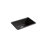 Kohler - Iron/Tones 27'' top-/undermount single-bowl kitchen sink - Black