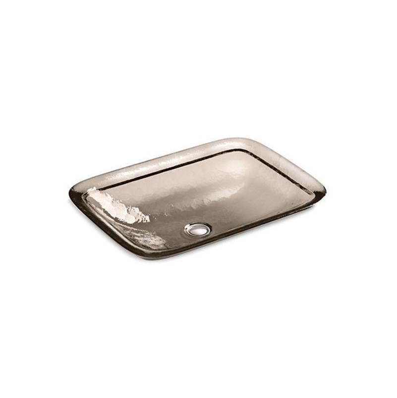 Kohler - Inia 20-3/4'' rectangular drop-in bathroom sink, no overflow - Translucent Doe