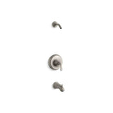 Kohler - Fort1/2 Rite-Temp bath and shower trim kit, without showerhead - Vibrant Brushed Nickel