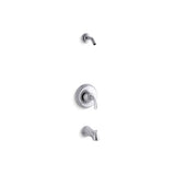 Kohler - Fort1/2 Rite-Temp bath and shower trim kit, without showerhead - Polished Chrome