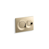 Kohler - Lynk Flush actuator plate for 2''x 4'' in-wall tank and carrier system - Vibrant French Gold