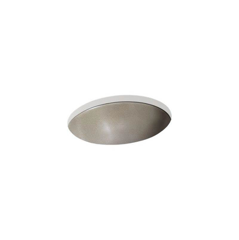 Kohler - Shagreen Caxton 19-1/4'' oval undermount bathroom sink, no overflow - Oyster Pearl