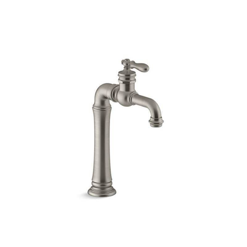 Kohler - Artifacts Gentleman's Single-handle bathroom sink faucet, 1.2 gpm - Vibrant Brushed Nickel