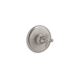 Kohler - Artifacts MasterShower temperature control valve trim with cross handle - Vibrant Brushed Nickel