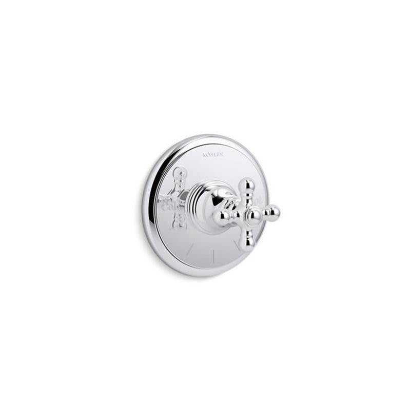 Kohler - Artifacts MasterShower temperature control valve trim with cross handle - Polished Chrome