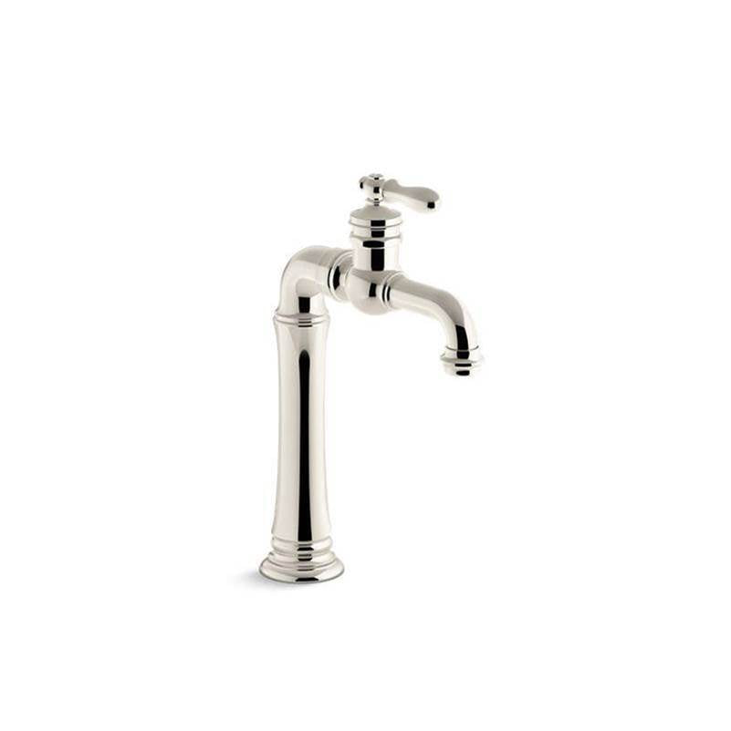 Kohler - Artifacts Gentleman's Single-handle bathroom sink faucet, 1.2 gpm - Vibrant Polished Nickel