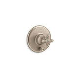 Kohler - Artifacts Rite-Temp valve trim with push-button diverter and cross handle - Vibrant Brushed Bronze