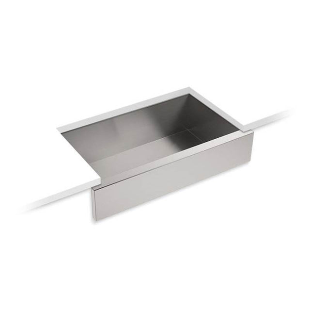 Kohler - Lyric 34'' undermount single-bowl farmhouse kitchen sink - Stainless Steel