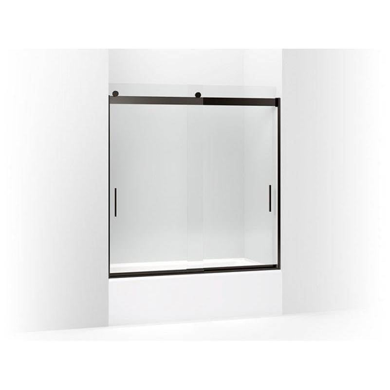 Kohler - Levity 62'' H sliding bath door with 1/4''-thick glass - Anodized Dark Bronze
