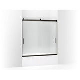 Kohler - Levity 62'' H sliding bath door with 1/4''-thick glass - Anodized Dark Bronze