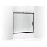Kohler - Levity Sliding bath door, 59-3/4'' H x 56-5/8 - 59-5/8'' W, with 1/4'' thick Crystal Clear glass - Anodized Dark Bronze