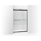 Kohler - Levity Sliding shower door, 74'' H x 44-5/8 - 47-5/8'' W, with 1/4'' thick Crystal Clear glass - Anodized Dark Bronze