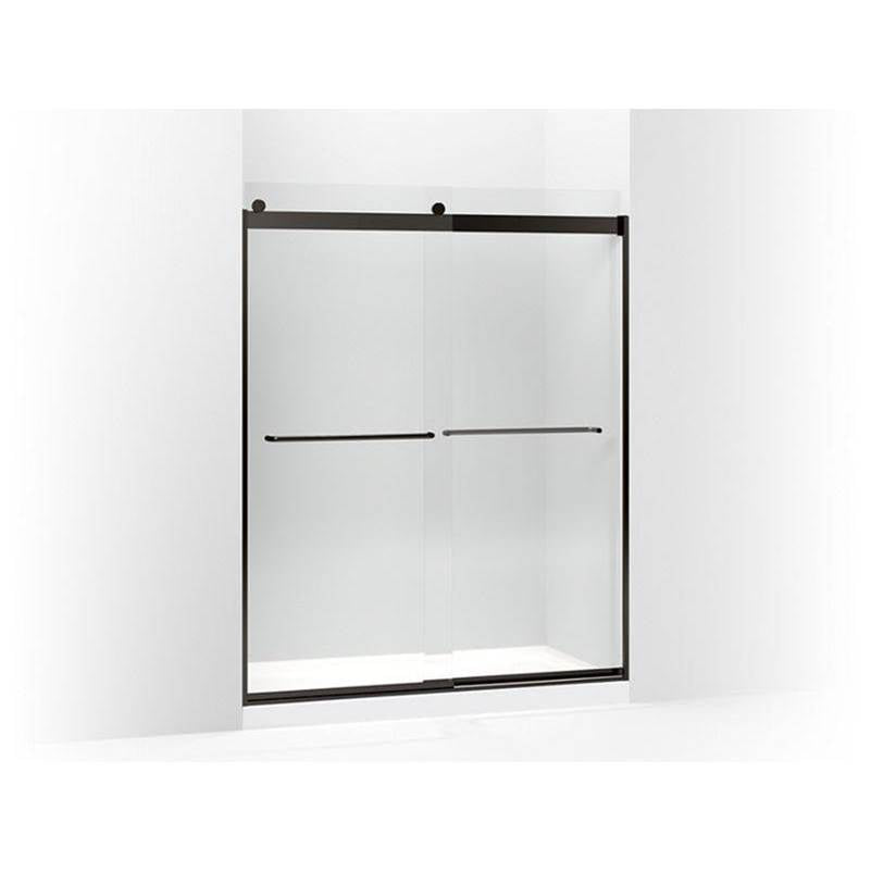 Kohler - Levity 74'' H sliding shower door with 1/4''-thick glass - Anodized Dark Bronze
