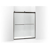 Kohler - Levity 74'' H sliding shower door with 1/4''-thick glass - Anodized Dark Bronze