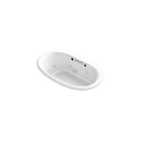 Kohler - Underscore 59-3/4'' x 35-3/4'' drop-in Heated BubbleMassageE air bath with whirlpool - White