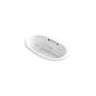 Kohler - Underscore 59-3/4'' x 35-3/4'' drop-in Heated BubbleMassageE air bath with whirlpool - White