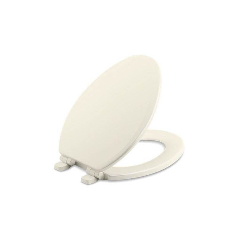 Kohler - Ridgewood Quiet-CloseE elongated toilet seat - Biscuit