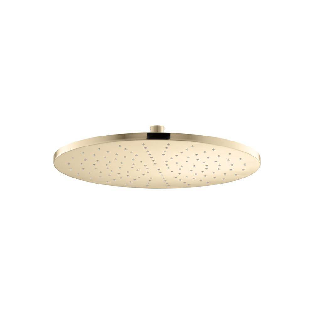 Kohler - Contemporary Round 14- single-function rainhead, 2.5 gpm - Vibrant French Gold