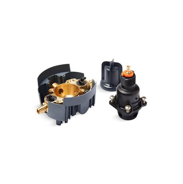 Kohler - Rite-Temp Valve body and pressure-balancing cartridge kit with service stops and PEX expansion connections, project pack