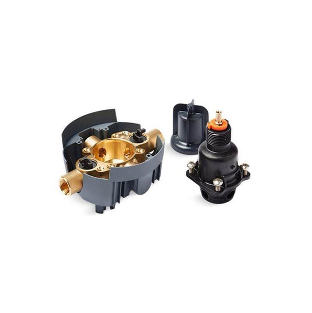 Kohler - Rite-Temp Valve body and pressure-balancing cartridge kit with service stops and female NPT connections, project pack
