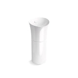 Kohler - VeilE 16'' round pedestal bathroom sink - White